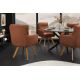 Seturi scaune, HoReCa - Set de 2 scaune pivotante picioare din lemn Big George maro ruginiu
