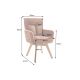 Seturi scaune, HoReCa - Set de 2 scaune pivotante picioare din lemn Big George maro ruginiu
