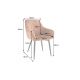 Seturi scaune, HoReCa - Set de 2 scaune elegante Turin catifea maro ruginiu