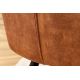 Seturi scaune, HoReCa - Set de 2 scaune elegante Turin catifea maro ruginiu
