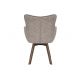 Seturi scaune, HoReCa - Set de 2 scaune pivotante picioare din lemn THOR gri taupe