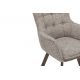 Seturi scaune, HoReCa - Set de 2 scaune pivotante picioare din lemn THOR gri taupe