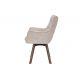 Seturi scaune, HoReCa - Set de 2 scaune pivotante picioare din lemn THOR bej