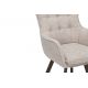 Seturi scaune, HoReCa - Set de 2 scaune pivotante picioare din lemn THOR bej