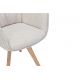 Seturi scaune, HoReCa - Set de 2 scaune pivotante picioare din lemn VOGUE bej