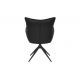 Seturi scaune, HoReCa - Set de 2 scaune pivotante VOGUE piele sintetica neagra