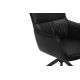 Seturi scaune, HoReCa - Set de 2 scaune pivotante VOGUE piele sintetica neagra