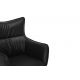 Seturi scaune, HoReCa - Set de 2 scaune pivotante VOGUE piele sintetica neagra