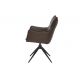 Seturi scaune, HoReCa - Set de 2 scaune pivotante VOGUE piele sintetica maro