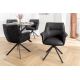 Seturi scaune, HoReCa - Set 2 scaune Pivotante, Piele Naturala LE GRAND negru