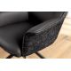 Seturi scaune, HoReCa - Set 2 scaune Pivotante, Piele Naturala LE GRAND negru