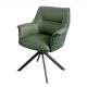 Set 2 scaune Pivotante, Piele Naturala LE GRAND verde