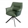 Set 2 scaune Pivotante, Piele Naturala LE GRAND verde