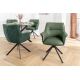 Seturi scaune, HoReCa - Set 2 scaune Pivotante, Piele Naturala LE GRAND verde