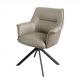 Set 2 scaune Pivotante, Piele Naturala LE GRAND taupe