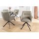 Seturi scaune, HoReCa - Set 2 scaune Pivotante, Piele Naturala LE GRAND taupe