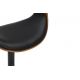 Scaune Bar - Scaun de bar pivotant ORGANIC nuc/ negru