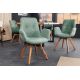 Seturi scaune, HoReCa - Set de 2 scaune pivotante Baltic stejar/ verde menta