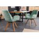 Seturi scaune, HoReCa - Set de 2 scaune pivotante Baltic stejar/ verde menta