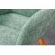 Seturi scaune, HoReCa - Set de 2 scaune pivotante Baltic stejar/ verde menta