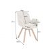 Seturi scaune, HoReCa - Set de 2 scaune pivotante Baltic stejar/ verde menta