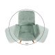 Seturi scaune, HoReCa - Set de 2 scaune pivotante Baltic stejar/ verde menta