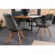 Seturi scaune, HoReCa - Set de 2 scaune pivotante Baltic stejar/ gri inchis