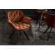 Seturi scaune, HoReCa - Set de 2 scaune pivotante The Dutch Comfort, catifea maro ruginiu