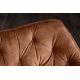 Seturi scaune, HoReCa - Set de 2 scaune pivotante The Dutch Comfort, catifea maro ruginiu
