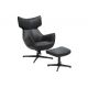 Banchete-Tabureti - Taburetele/ Suport pentru picioare VOGUE piele sintetica neagra