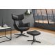Banchete-Tabureti - Taburetele/ Suport pentru picioare VOGUE piele sintetica neagra