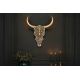 Decoratiuni perete - Decoratiune murala cap de taur auriu cu coarne EXOTIC BULL 60cm