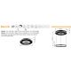 Pendule, Lustre suspendate - Lustra LED CCT cu telecomanda si inaltime reglabila MARSH