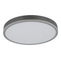 Plafoniera LED aluminiu argintiu, MDF gri DORO 45cm