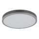 Plafoniere - Plafoniera LED aluminiu argintiu, MDF gri DORO 45cm