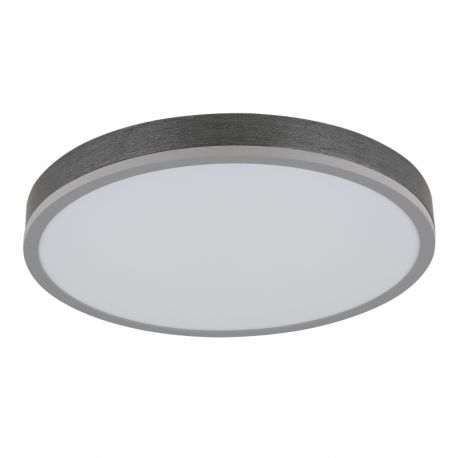 Plafoniere - Plafoniera LED aluminiu argintiu, MDF gri DORO 45cm
