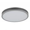 Plafoniera LED aluminiu argintiu, MDF gri DORO 45cm