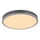 Plafoniere - Plafoniera LED aluminiu argintiu, MDF gri DORO 45cm