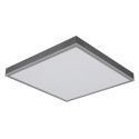 Plafoniera LED aluminiu argintiu, MDF gri DORO 45x45cm