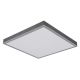 Plafoniera LED aluminiu argintiu, MDF gri DORO 45x45cm