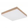 Plafoniera LED aluminiu alb, MDF aspect de lemn DORO 30x30cm