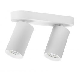 Plafoniere cu spoturi, Spoturi aplicate - Plafoniera cu 2 spoturi directionabile Yorli alb