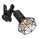 Spot cu clema design industrial XARA I negru