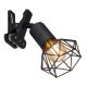 Aplice cu Spot - Spot cu clema design industrial XARA I negru