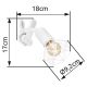 Aplice cu Spot - Spot cu clema design industrial XARA I alb