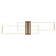 Plafoniere - Plafoniera LED metal negru, MDF aspect de lemn DAKARI