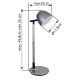 Lampi birou - Lampa de birou aluminiu, plastic gri inchis LED CCT CASALA