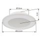 Plafoniere - Plafoniera LED cu efect de oglinda 3D LAMELA