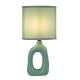 Veioze - Lampa de masa ceramica si abajur verde Sylira