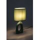 Veioze - Lampa de masa ceramica si abajur verde Sylira